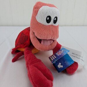Disney Junior Ariel Sebastian Crab Plush 6" Stuffed Animal Little Mermaid New